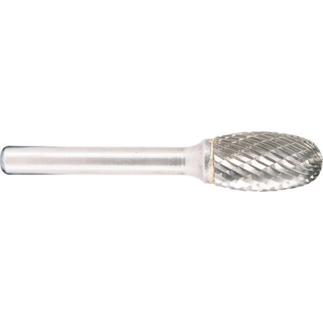 Projahn Hartmetallfräser, Form E Oval / Tropfen d1 6.0 mm, Schaftd. 6.0 mm Kreuzverzahnung (1/5)
