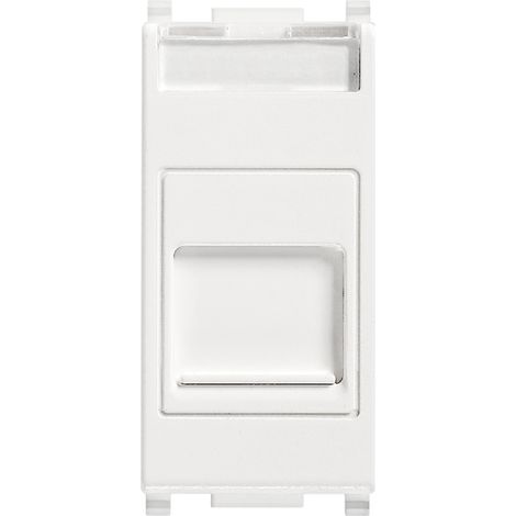 VIMAR - 14322 Presa RJ11 6/4 con portello bianco