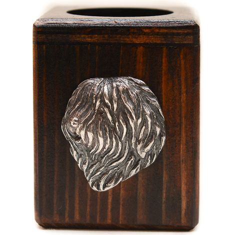 Cane da pastore polacco di pianura, PON - candeliere in legno con cane, un ricordo unico dopo la perdita di un cane, realizzato a mano da Art-Dog (1/5)