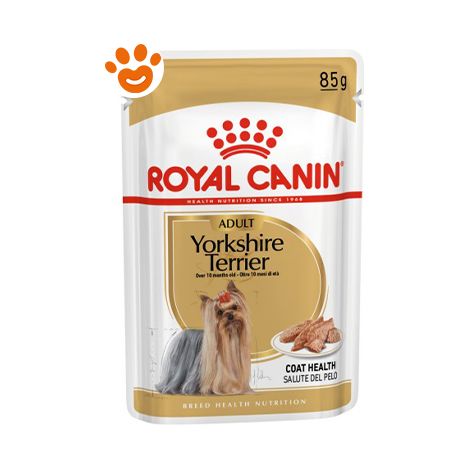 Royal Canin Dog Adult Yorkshire Terrier  - Royal Canin Dog Adult Yorkshire Terrier - Bustina Da 85 Gr