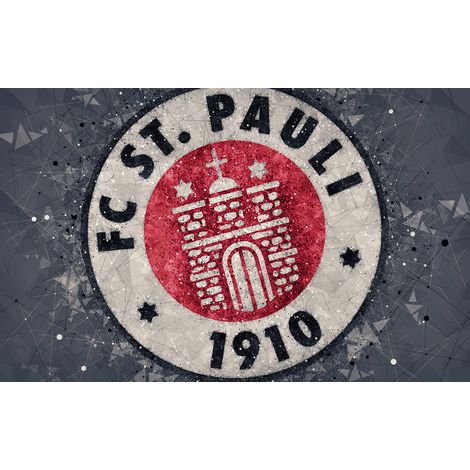 Papier peint panoramique Foot / Football - FC ST. PAULI - 130 cm x 81 cm (1/2)