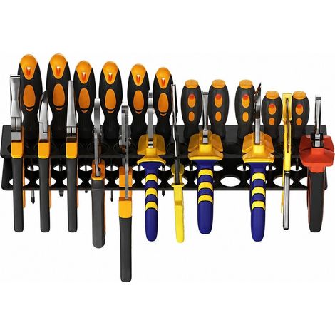Support mural de rangement pour outils, porte-marteau en fer forgé, organiseur pour tournevis et pinces, G-11 (1/5)