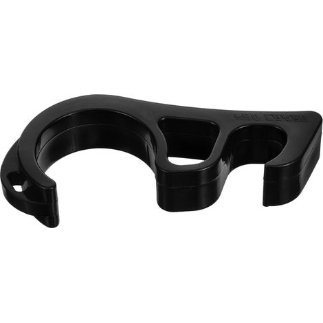 Gancio per manubrio in plastica ABS nera (1/2)