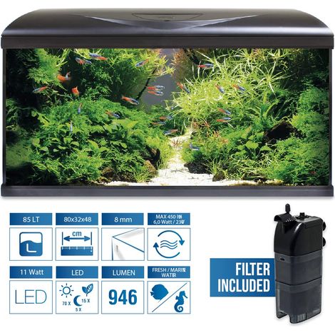 AMTRA SYSTEM TANK V2 80 LED BLACK (1/2)