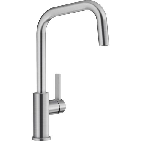 Mezclador de fregadero sin ducha de acero inoxidable cepillado - 526615 - blanco -
