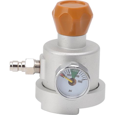 Adapter für Getränkeautomaten, Aluminium, korrosionsbeständig, CO2-Füllanschluss, mit Manometer, 8-mm-Schnellanschlussstecker (1/5)