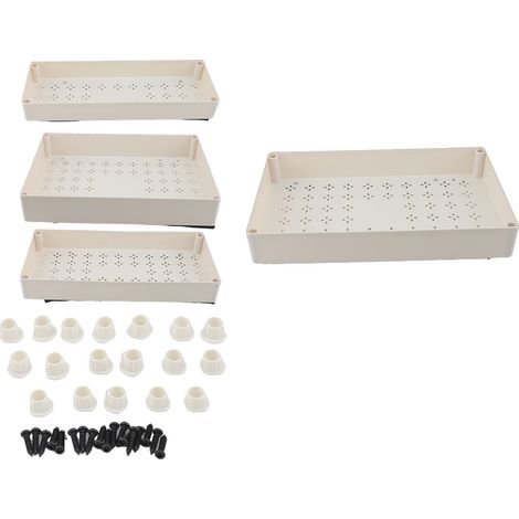 Organisateur Placard Tirable Glissières Tiroirs Cuisine – Multiusage Salle de Bain Garde-Manger 4pcs (1/5)