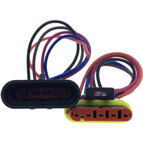 Fiche étanche à cinq fils adaptée à la prise et à la douille de la pompe à urée Weichai Qintai, au générateur Howo A7 Shenhu et à la prise d'accélérateur électronique Jieshi.