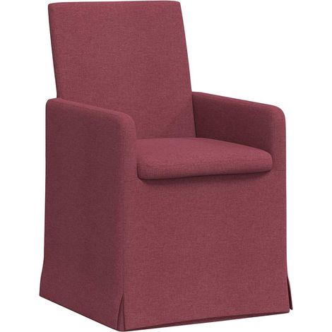 Esszimmerstühle 2 pcs Weinrot 57 x 67 x 95 cm Stoff vidaXL
