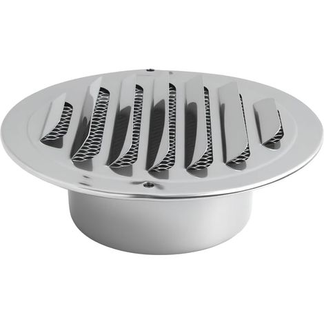 100mm Grille D'aération Ronde En Acier Inoxydable, Ventilation Grille, Grille Ventilation Résistante Aux Intempéries, Grille De Ventilation Extérieure Avec Moustiquaire, Protection Sûre Pour Fenêtre (1/5)