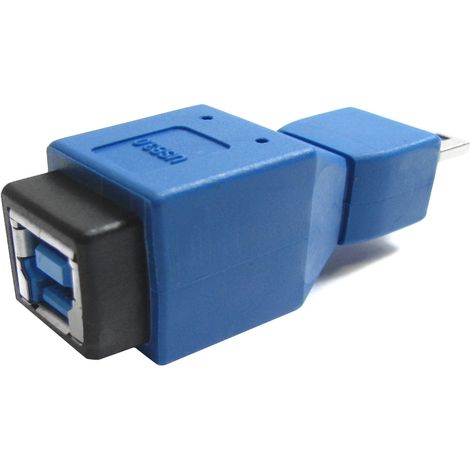 BeMatik - Adaptateur USB USB 3,0 à 2,0 (B à A MiniUSB Femme Mâle Pins 5) (1/2)