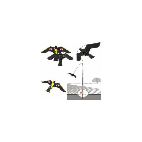 Répulsif à oiseaux, cerf-volant avec faucon en vol pour jardin, épouvantail, décoration intérieure, 1 pièce. (1/2)