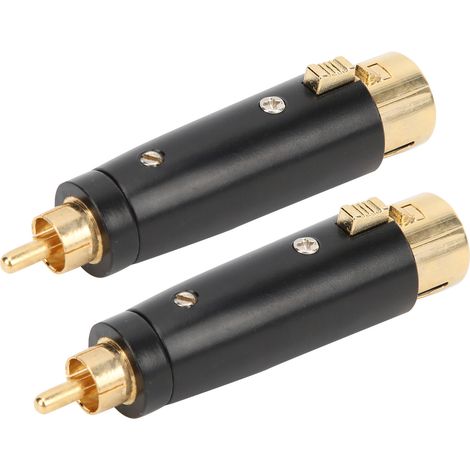 Adaptateur RCA Mâle-Femelle en Zinc, Convertisseur Audio 2 Pièces pour Câbles, Accessoire de Connexion Haute Qualité LZ1171G (1/5)