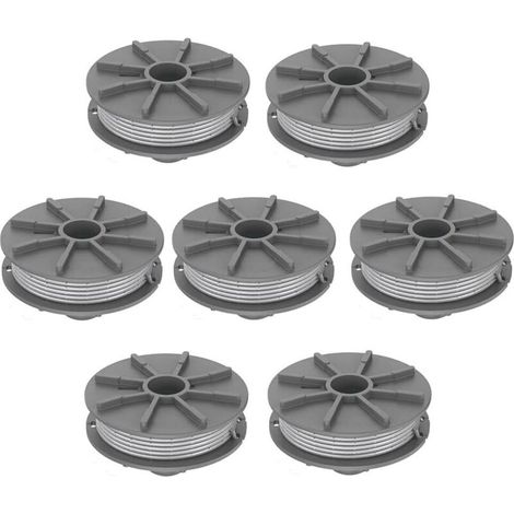 KZQ Fadenspule für Parkside PRTA 20-Li A1/B2/C3. Ersatz-Fadenspulen für LIDL Akku-Motorsense Parkside PRTA 20-Li A1/B2/C3, PRT 300 A1, PRT 550 A1/A3 (6er-Pack) (1/3)