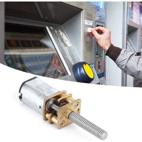 Moteur réducteur à courant continu 12FN20, 6 V CC, 180 tr/min, filetage M410, moteur à verrouillage intelligent (1/5)