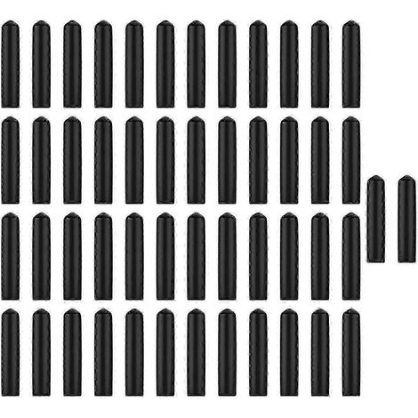 Bouchons PVC noirs pour becs verseurs de vin, 50 pièces - accessoires de bouteille,3 (1/2)