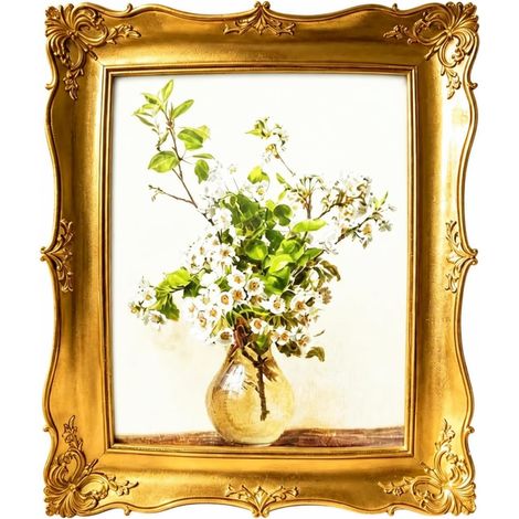 Clear Glass Resin Frame  Antique European Style, for entryway, bedroom (1/5)