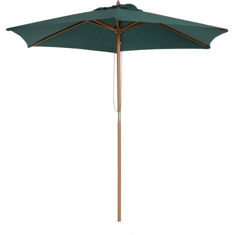 Ombrellone da Giardino Ø2,5 m Palo Ø38 mm in Legno Verde (1/5)