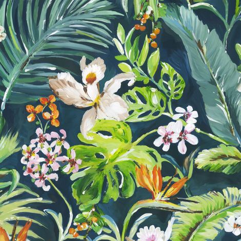 papier peint panoramique tropical vert - Origin Wallcoverings (1/4)