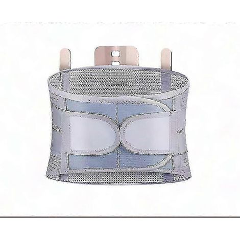 Grauer orthopädischer Lendenstützgürtel, Größe L, medizinisches Korsett zur Schmerzlinderung bei Bandscheibenvorfällen, Wirbelsäulenunterstützung, Muskelentspannung, Druckentlastung (1/5)