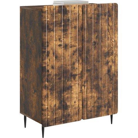 Maison La Vie - Buffet Salon Moderne - Meuble de rangement - Chêne fumé 66 x 34,5 x 92 cm Bois d'ingénierie bu3576 (1/5)