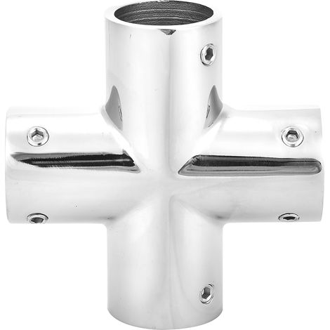 4 Way Pipe Fitting 316 Stainless Steel 25mm 1 Inch 90 Degree Hardware Accessories (1/5)
