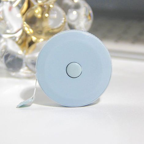 Mini-mètre ruban rétractable universel — 1,5 m / 59 pouces, double graduation, blocage par bouton (1/5)