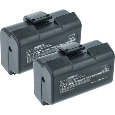 vhbw 2x Battery compatible with Zebra ZQ610, ZQ521, ZQ520, ZQ521 RFID Printer Copier Scanner Label Maker (6800 mAh, 7.4 V, Li-Ion)