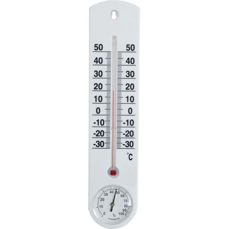 Thermometer mit Hygrometer 25 cm