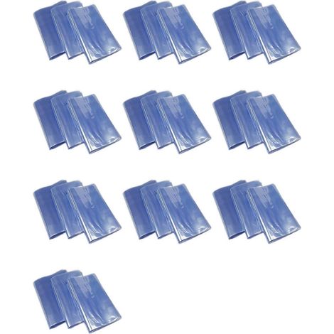 1000 sacs d'emballage en film thermorétractable PVC à ouverture plate, étanches et transparents, 11 x 30 cm, à sceller à chaud avec un souffleur. (1/5)