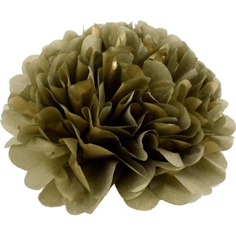Künstliche Blumen, 5 Stück künstliche Seidenpapierblumen für Frühlingsparty, Babyparty, Karneval, Basteln, Hochzeitshintergrund, Gold, 10 Zoll