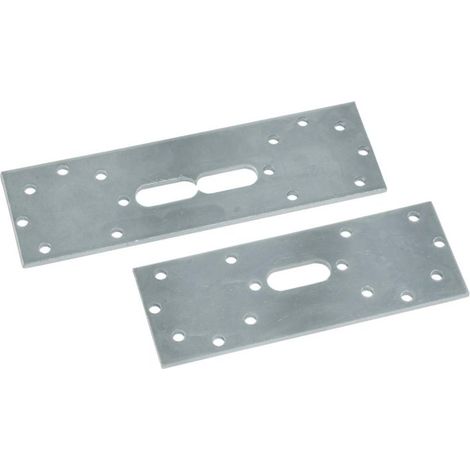 Plaque de maintien Multitubo en acier galvanisé, double 100 mm
