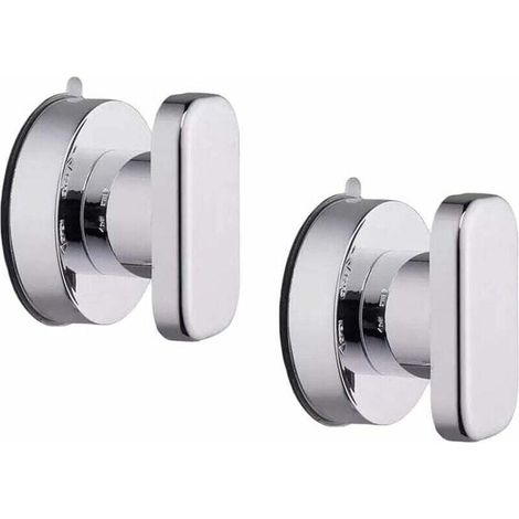 Set of 2 suction cups (65mm) door handle window door handle glass door suction cup handle refrigerator drawer bathroom wall cabinet drawer glass suction cup doorknob furniture control knob MUMU (1/4)