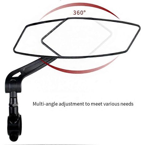 Fahrradrückspiegel mit Batterie und HD-Flachreflektor für Autos (wie abgebildet) (1/5)