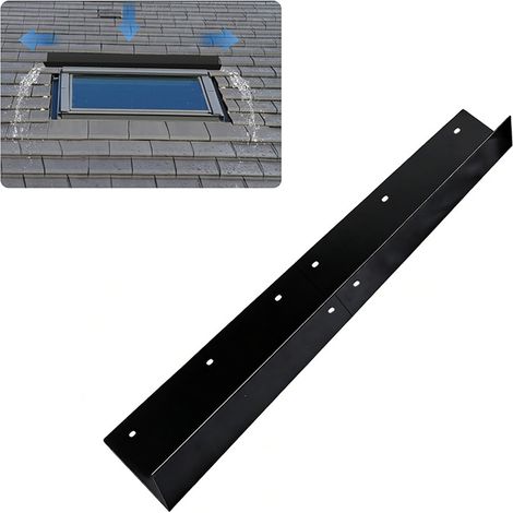 Plaque de guidage des eaux pluviales pour toiture en tuiles, dimensions : 51 × 12 × 6 cm (1/5)