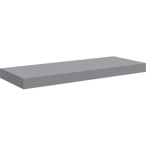 Maison Exclusive - Schweberegal Grau 60x23,5x3,8 cm MDF (1/5)