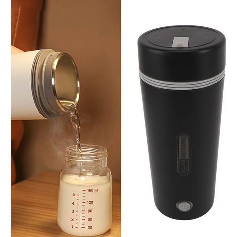 Bouilloire électrique portable, tasse à eau de voyage, tout-en-un, automatique, pour la maison et les dortoirs, petite tasse à eau électrique, noire, norme européenne, 220 V. (1/5)