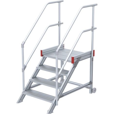 Euroline 514 Anstieg 45° 1000mm Stufenbreite 4 Stufen Alu gerieft