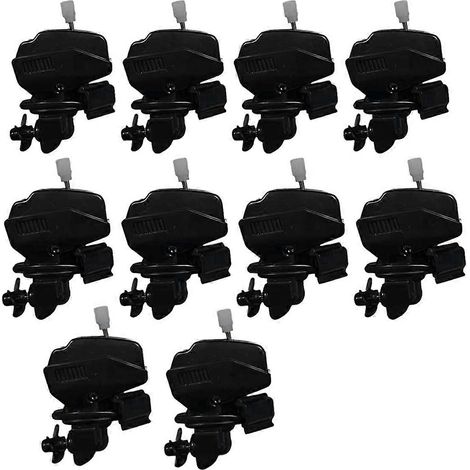 Lot de 10 agitateurs à café en forme de moteur de bateau, mélangeur à boissons à pince en acier inoxydable, moteur de bateau miniature original (1/5)