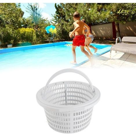 Panier d'écumoire,Panier Skimmer Piscine,Panier de Skimmer Amovible pour Piscine,Panier d'écumoire en Plastique pour Piscine Hors Sol,Filtre Skimmer Piscine,Panier de Skimmer,7.1x7.5x3.9in (1/5)