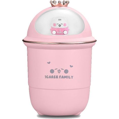 Mini humidificateur, humidificateur d'intérieur pour plantes, humidificateur d'air portable à brume fraîche de bureau - Rose (1/5)