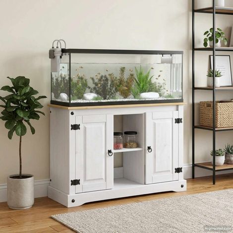 vidaXL Supporto per Acquario CORONA Bianco e marrone 300 kg (1/5)