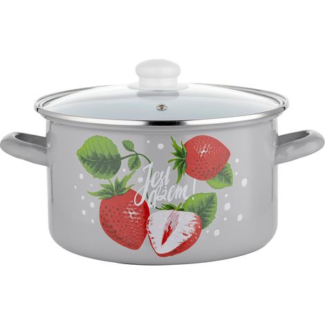 Pentola smaltata Emalia Polska Pleszew Marmellata 22 cm 5,3 l
