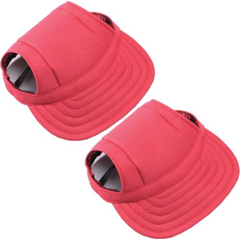 Casquette Pour Chien - Protection Solaire - Visière Avec Trous Pour Oreilles - Pour Activités Extérieures - Lot De 2