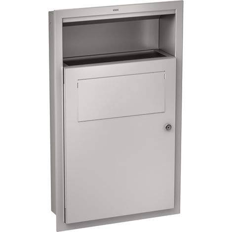 KWC AR Hygieneabfallbehälter, RODAN, Edst.,  401x659x130 mm, Unterputz, ca. 6 l