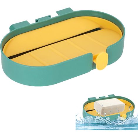 Porte-Savon Douche - Design Détachable Double Drainage - Installation Sans Perçage ABS - Pour Salle De Bain - 1 Pièce (1/5)