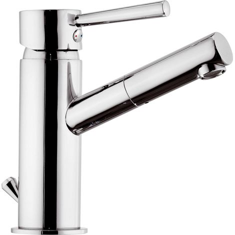 Rubinetto Miscelatore Monocomando Lavabo in Ottone Mariani Hermes Cromato (1/2)