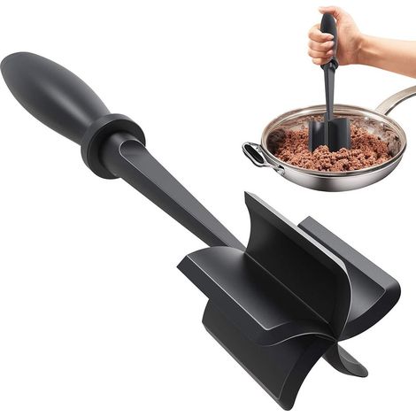Meat Chopper - 5 Blades - Nylon - Heat Resistant up to 230°C - Non-slip Handle - Manual Kitchen Tool - 1 Piece (1/5)
