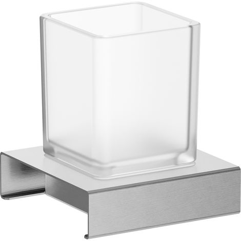 Inda - Modulo porta spazzolini alto Indissima acciaio spazzolato (1/2)