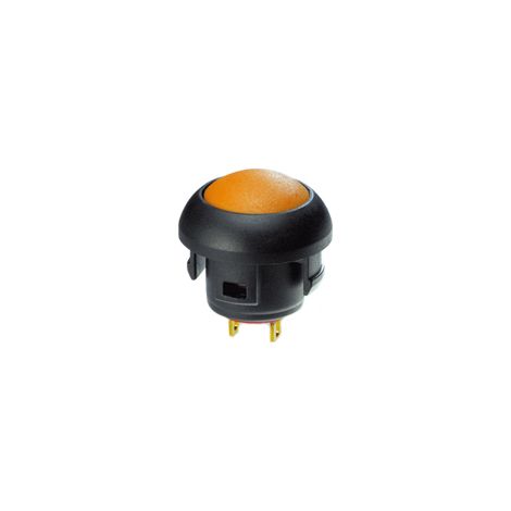 Bouton-poussoir, Momentané, LED Jaune, Unipolaire à une direction, 100 mA (50 V c.c.), 125 mA (125 V c.a.), 200 mA